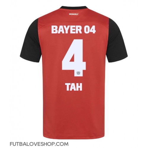 Dres Bayer Leverkusen Jonathan Tah #4 Domáci 2024-25 Krátky Rukáv